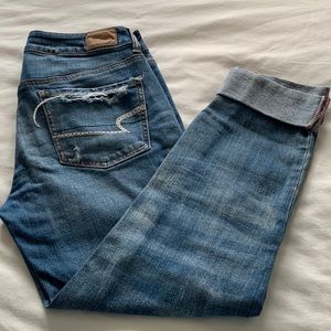 Distressed Boyfriend jeans from American Eagle Size 2